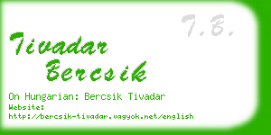 tivadar bercsik business card